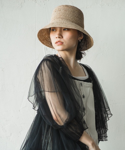 ORIENT MILLINERY 帽子 ハット 紫外線カット RAFFI「ラフィ」ラフィア