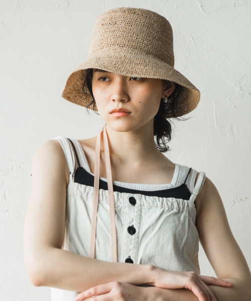 ORIENT MILLINERY 帽子 ハット 紫外線カット RAFFI「ラフィ」ラフィア
