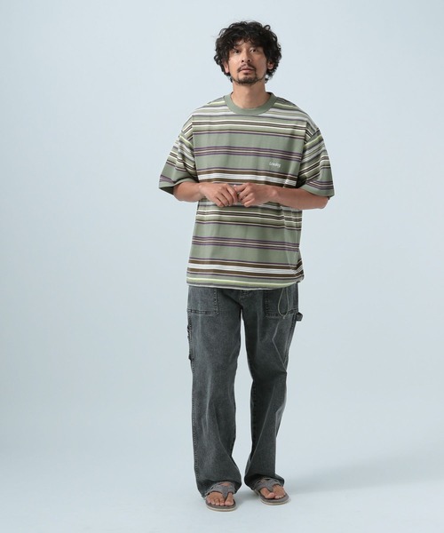 マルチボーダーリラックスＴシャツ 半袖 マルチボーダー リラックス Tシャツ 半袖