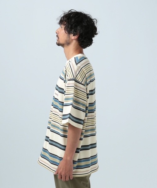 FAHERTY BRAND ボーダー ポケット Tシャツ ソルトウォッシュ Faherty Brand Men's Salty Washed Striped Tee | $68.00