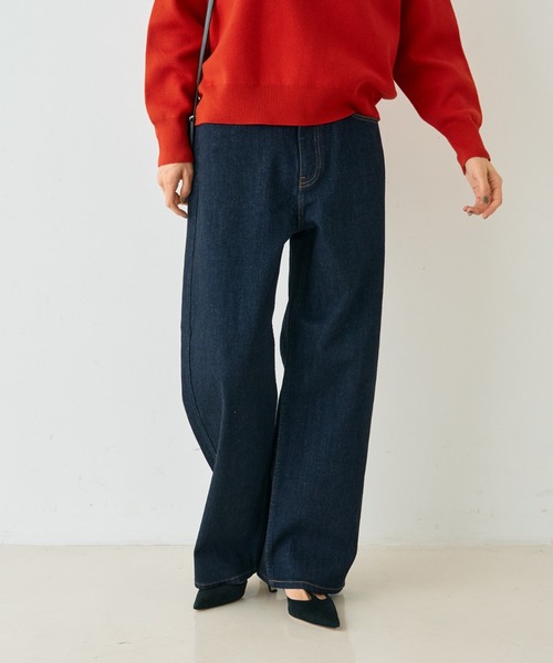 美品 RED CARD TOKYO カーブバギーデニム 23 ネイビー 美品 RED CARD TOKYO カーブバギーデニム 23 ネイビー - メルカリ