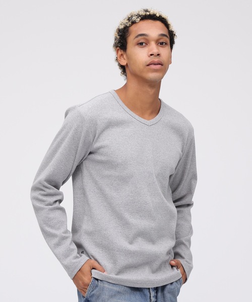 AVIREX（アヴィレックス） tシャツ 「DAILY/デイリー」RIB LONGSLEEVE