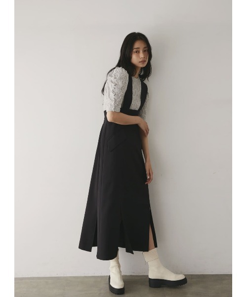COEL スカート ヘムスリットジャンパースカート : ZOZOTOWN Yahoo!店 