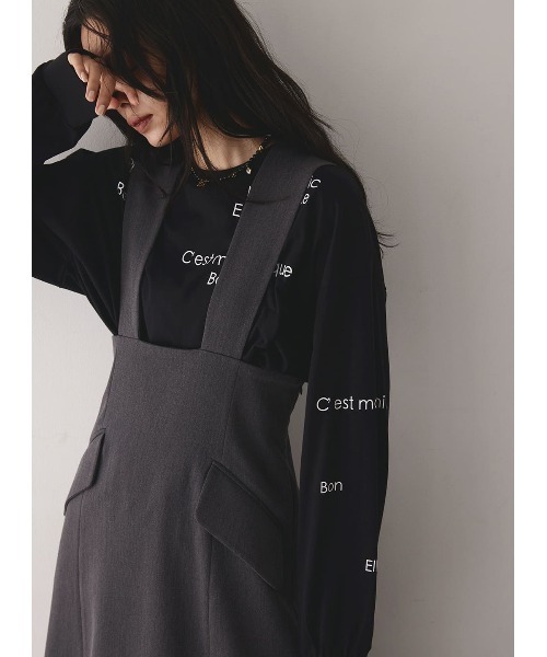 COEL スカート ヘムスリットジャンパースカート : ZOZOTOWN Yahoo!店 