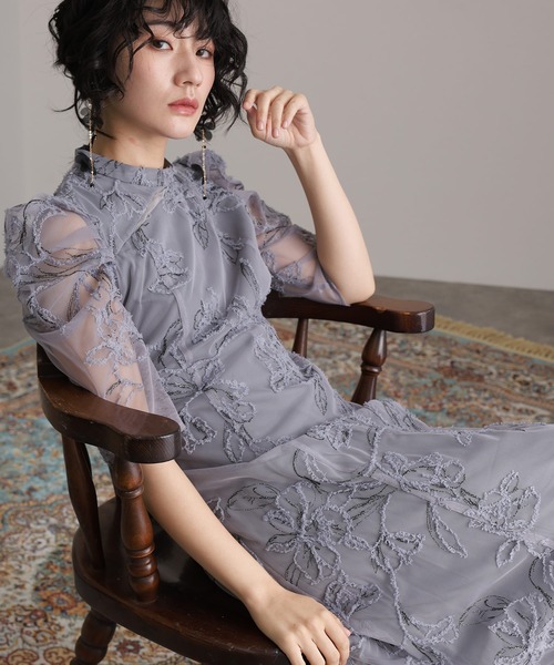 atlo（アトロ） パーティードレス ドレス 刺繍レース パーティー