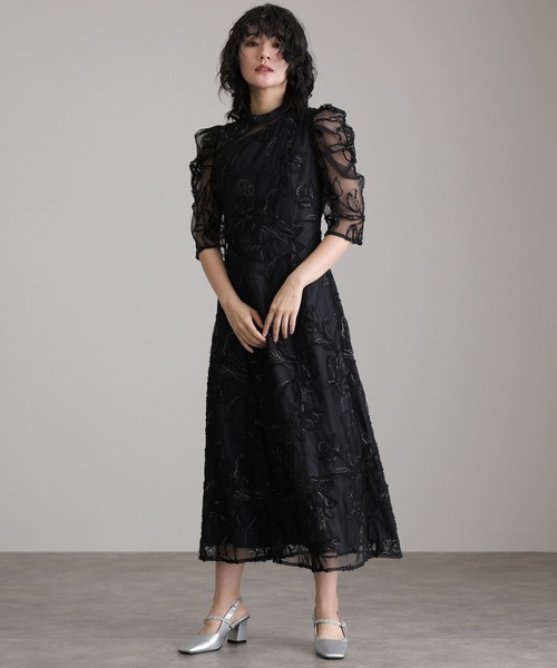 atlo（アトロ） ドレス 刺繍レースパーティードレス同窓会セレモニー