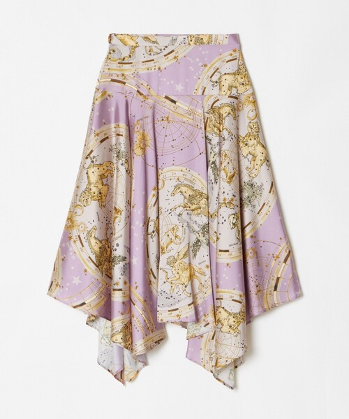 【LOULOU WILLOUGHBY 】サークルレーススカート　イエロー LOULOU WILLOUGHBY（ルルウィルビー） スカート 「LOULOU WILLOUGHBY