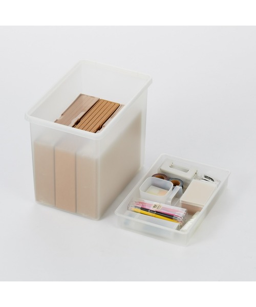 無印良品（MUJI） 収納 ポリプロピレン 収納ボックス 大 約幅25×奥行