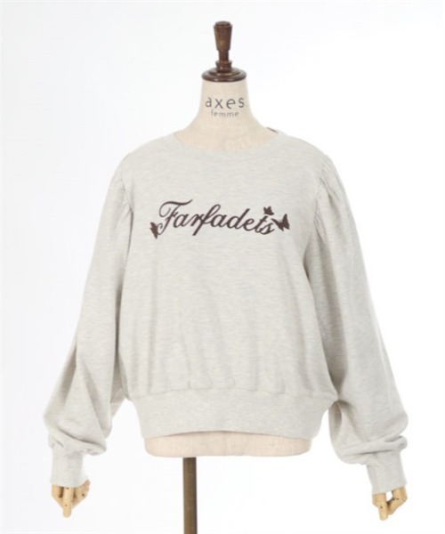 axes femme tシャツ フロッキープリントトレーナー レディース