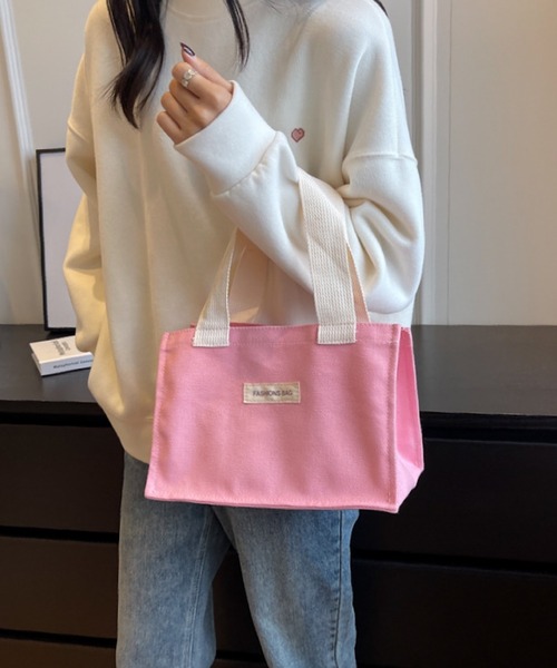 Mignonjour トートバッグ Mignonjour/配色バイカラーミニトートバッグ