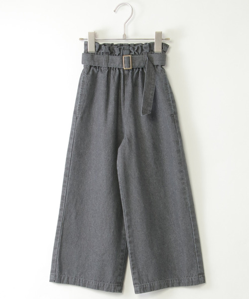 ikka（イッカ） ワイドパンツ パンツ 「メディア紹介商品」ベルト付き