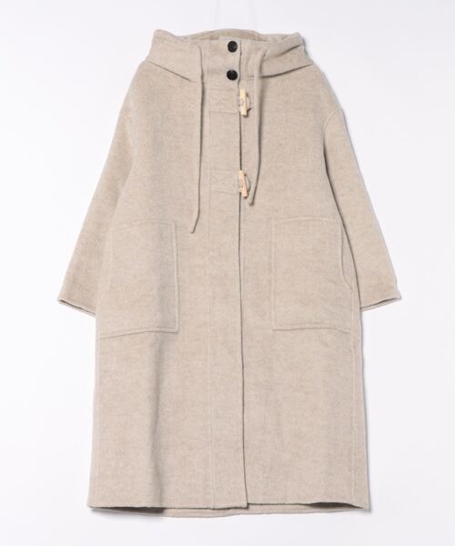 ダッフルコート コート hooded duffle long coat /スタンドカラー