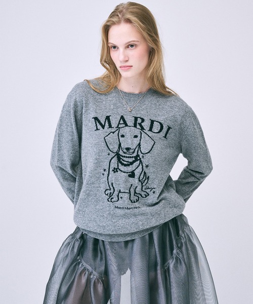 ニット セーター CASHMERE CREW NECK SWING THE TAIL DDANJI PEARL NECKLACE レディース Mardi Mercredi ニット セーター CASHMERE CREW NECK SWING THE