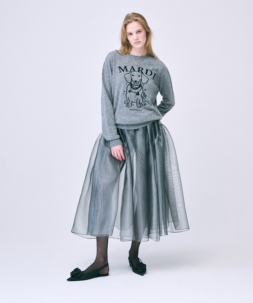 ニット セーター CASHMERE CREW NECK SWING THE TAIL DDANJI PEARL NECKLACE レディース Mardi Mercredi ニット セーター CASHMERE CREW NECK SWING THE