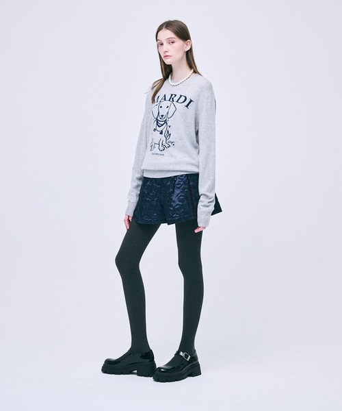 ニット セーター CASHMERE CREW NECK SWING THE TAIL DDANJI PEARL NECKLACE レディース Mardi Mercredi ニット セーター CASHMERE CREW NECK SWING THE