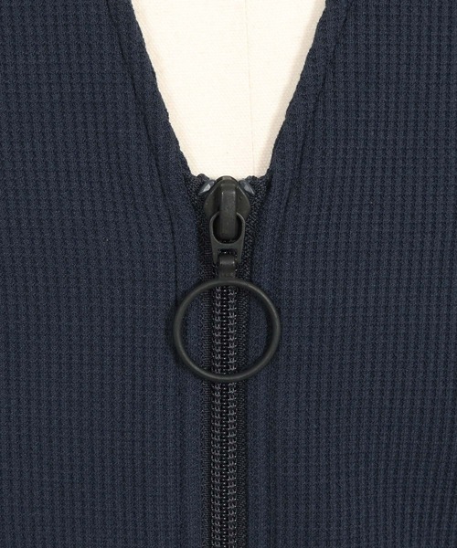 ジャケット ノーカラージャケット mj10482-リブ襟ノーカラージャケット
