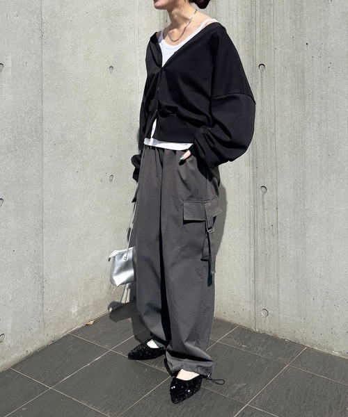 ISOOK カーディガン I-SOOK カーディガン 「ISOOK / アイスー」Vネックスウェット