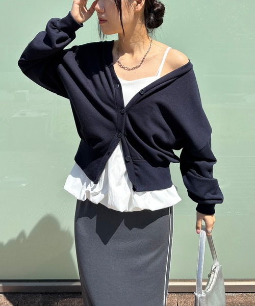 ISOOK カーディガン I-SOOK カーディガン 「ISOOK / アイスー」シアーダンボール2way
