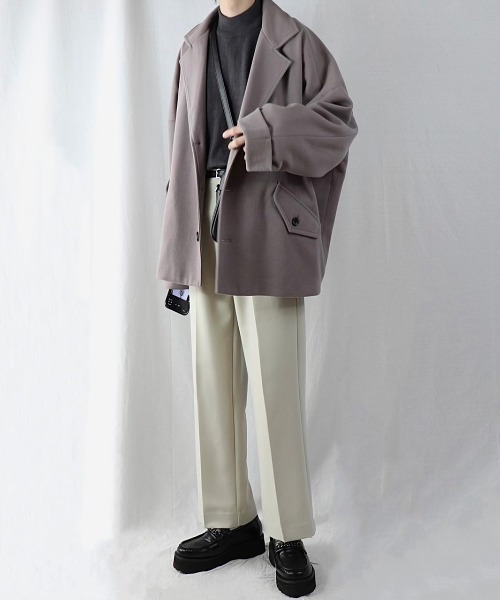 「Loose/ルース」 チェスターコート L ブラウン系その他 メンズ_画像2