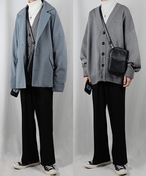 「Loose/ルース」 チェスターコート L ブラウン系その他 メンズ_画像4