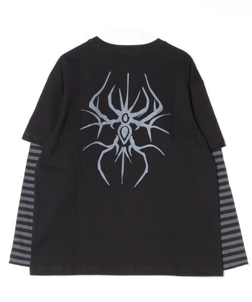 tシャツ A'GEM/9 × .kom「NOVESSEL/ノベセル」レイヤードボーダーロングスリーブカットソー レディース メンズ NOVESSEL tシャツ A'GEM/9 × .kom「NOVESSEL/ノベセル