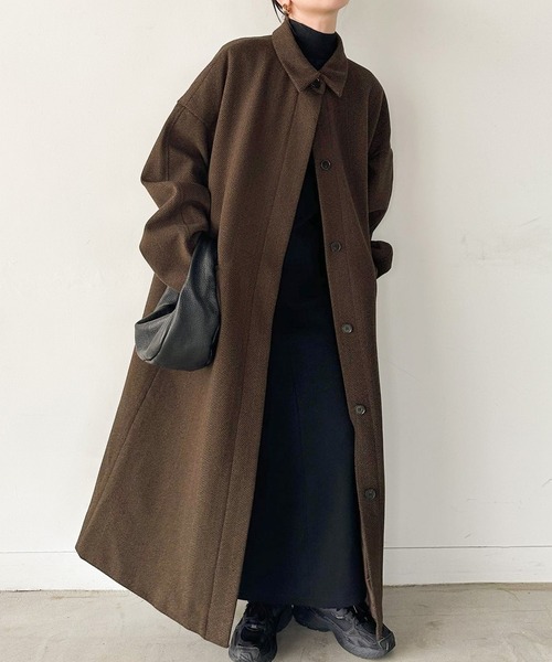 select MOCA by son」 ステンカラーコート FREE ブラウン レディース