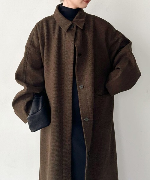 select MOCA by son」 ステンカラーコート FREE ブラウン レディース