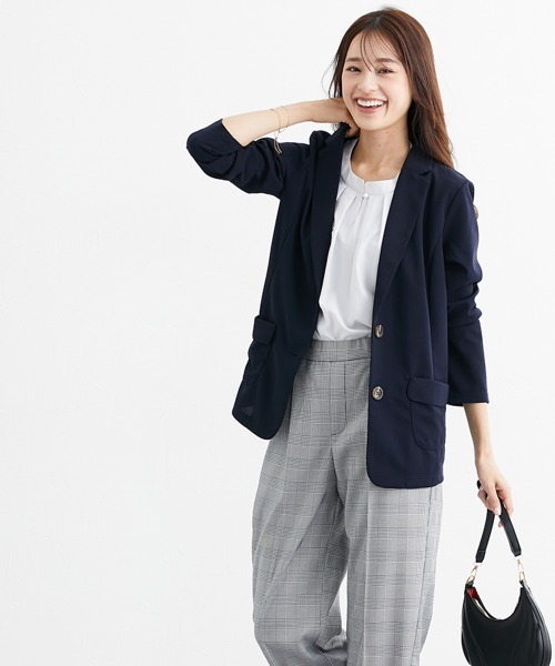 7days Life Styling ブラウス シャツ パール調ボタンカラー