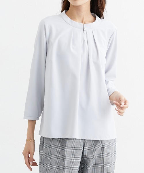 ブラウス シャツ パールスタッズブラウス レディース PROPORTION BODY DRESSING ブラウス シャツ タックパールバー