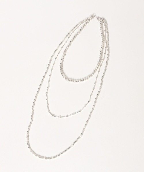 LEPSIM（レプシィム） ネックレス 3連ボールネックレス 287544