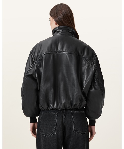 ALLSAINTS（オールセインツ） ma1 ma-1 ROWAN FUNNEL NECK LEATHER