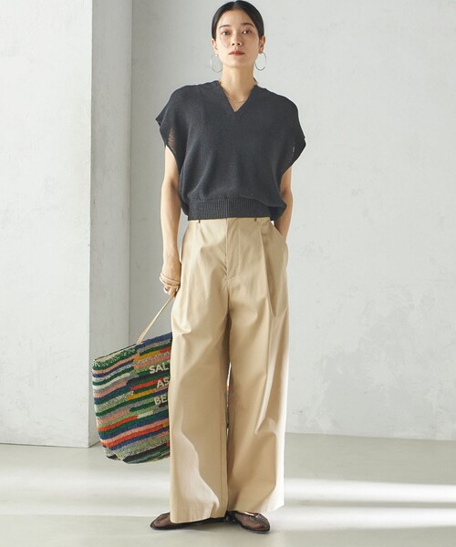 SHIPS  Primary Navy Label:シンチつきチノ SHIPS チノパン Primary Navy Label:チノパンツ レディース