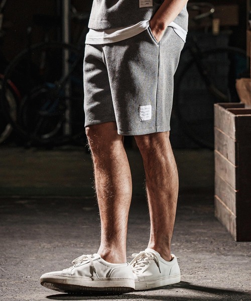 wjk reluxe パンツ mp13272-tight heavy waffle shorts ショートパンツ