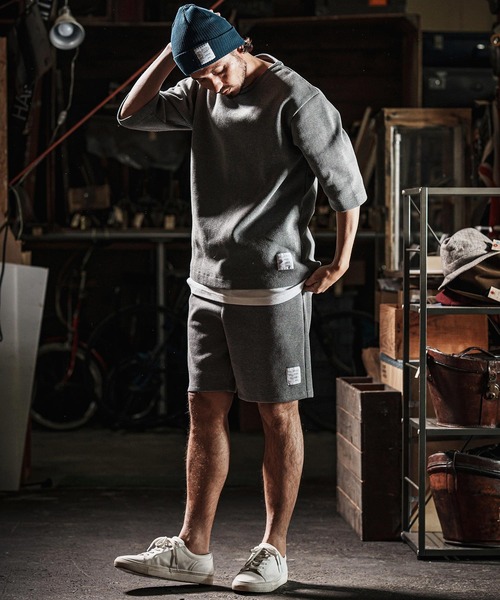 wjk reluxe パンツ mp13272-tight heavy waffle shorts ショートパンツ