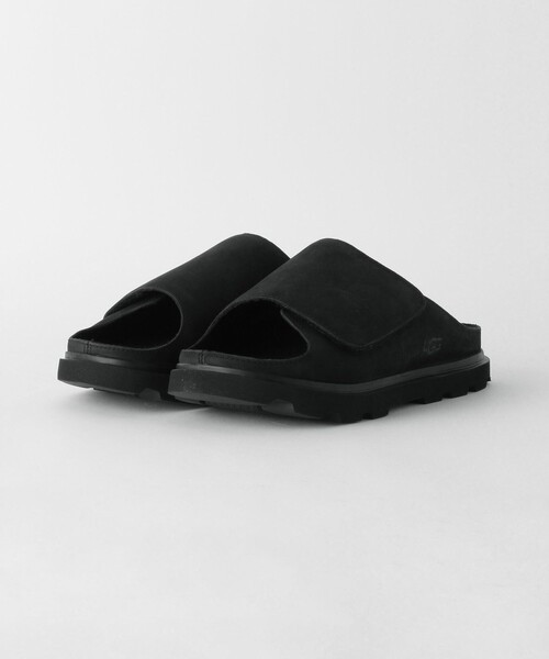 【完売必至】アグ■履き心地抜群のメンズスライドサンダル UGG (アグ) レザー スライドサンダル SEASIDE Ⅱ SLIDE メンズ 7