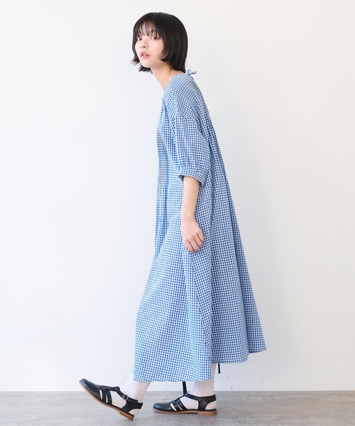 Bonjour Diary gingham tunic 6y ワンピース　限定品 Bonjour Diary gingham tunic 6y ワンピース 限定品