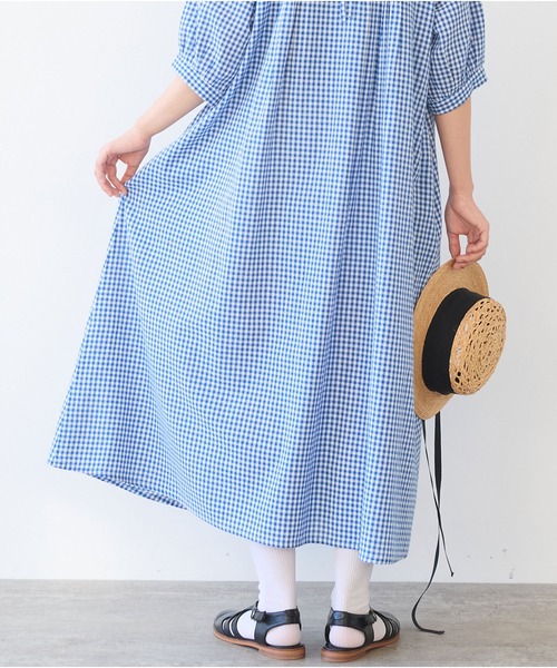 bulle de savon ワンピース gingham pin tuck : ZOZOTOWN Yahoo