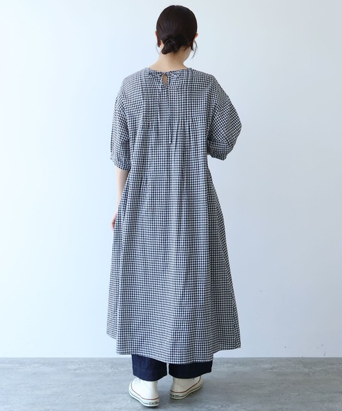 bulle de savon ワンピース gingham pin tuck : ZOZOTOWN Yahoo