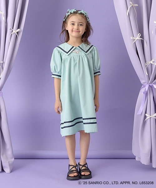 ワンピース 「サンリオキャラクターズ」シナモロールセーラー衿パフ