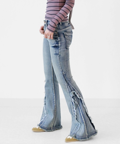 minsobi（ミンソビ） ジーンズ デニム デニムパンツ カットオフスリム