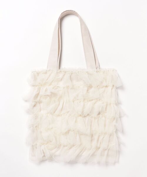 L LABEL（エルラベル） トートバッグ チュールフリルトートバッグ