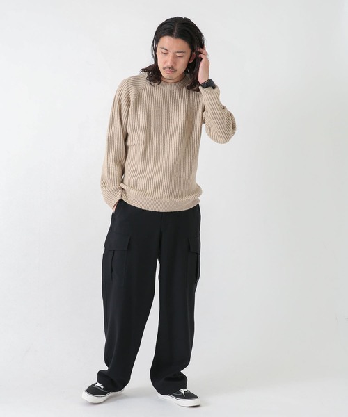 「URBAN RESEARCH Sonny Label」 長袖ニット MEDIUM ネイビー メンズ_画像10
