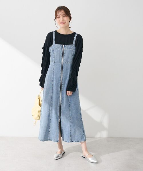 ELENCARE DUE ジャンパースカート ・ELENCARE デニムW-ZIP