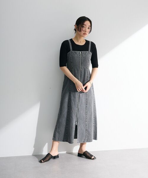 ELENCARE DUE ジャンパースカート デニムW-ZIPジャンスカ : ZOZOTOWN