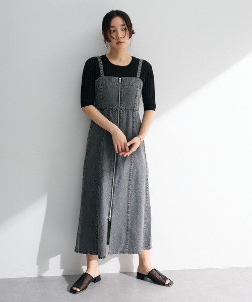 ELENCARE DUE ジャンパースカート デニムW-ZIPジャンスカ : ZOZOTOWN