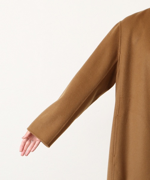 plage（プラージュ） ノーカラーコート 38 ネイビー レディース