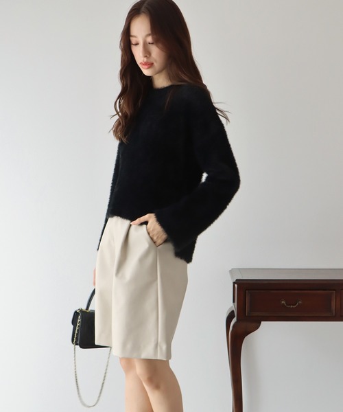 「BLUEEAST」 長袖ニット MEDIUM グレー レディース_画像5