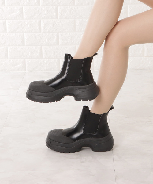 「Lace Ladies」 ショートブーツ 23 ブラック レディース_画像7