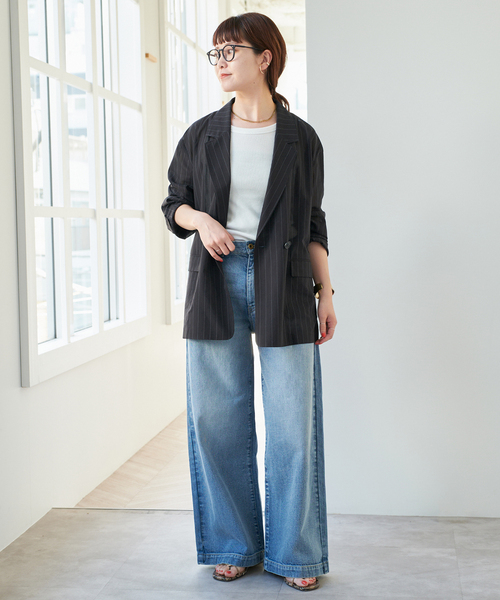 Spick＆Span ジャケット テーラードジャケット シアー