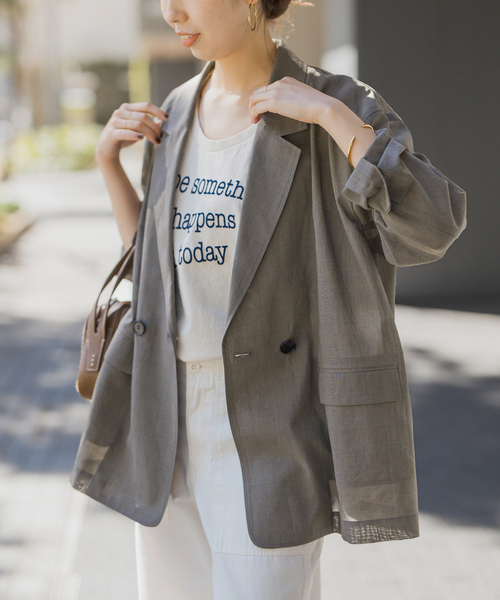 Spick&Span シアーコットンジャケット Spick & Span シアーコットンツイルルーズジャケット Spick